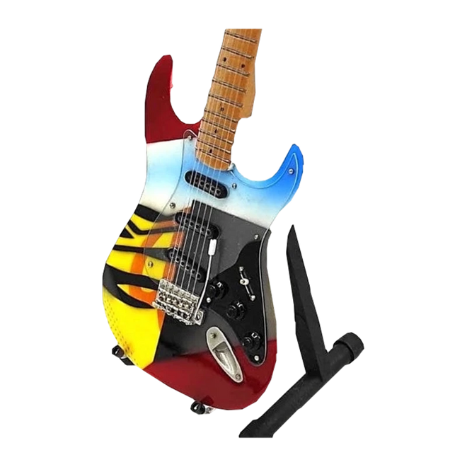 Music Legends - N741 Mini Guitarra de Colección Pintada Psicodélica (Años 70) - Inspirada en Eric Clapton - D2fy - Direct To Fans - Music Legends