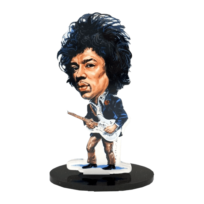 Music Legends - N81 Figura Acrílica Guitarrista con Melena Afro - Inspirada en Jimi Hendrix - D2fy - Direct To Fans - Music Legends