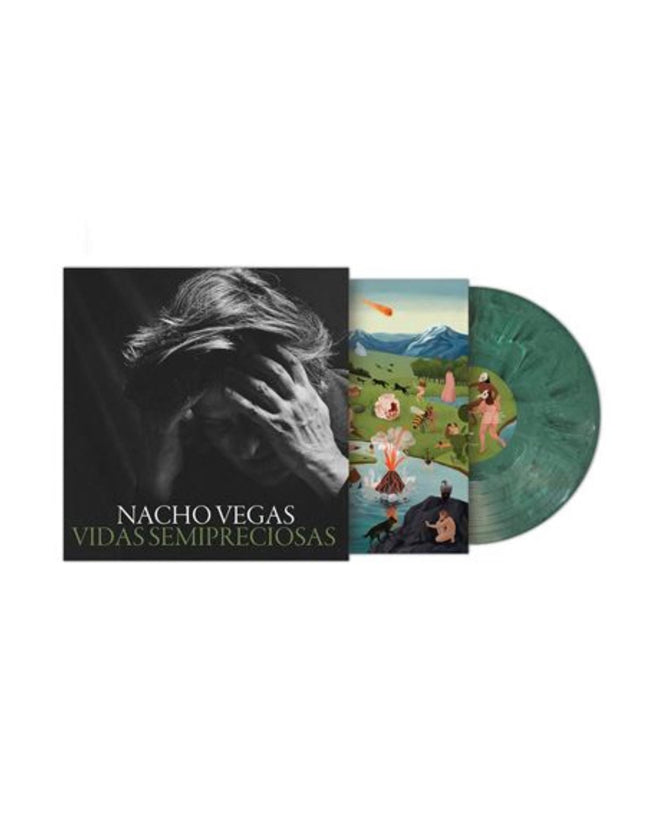 Nacho Vegas - LP Vinilo verde marmolado "Vidas Semipreciosas" - D2fy · Rocktud - Rocktud