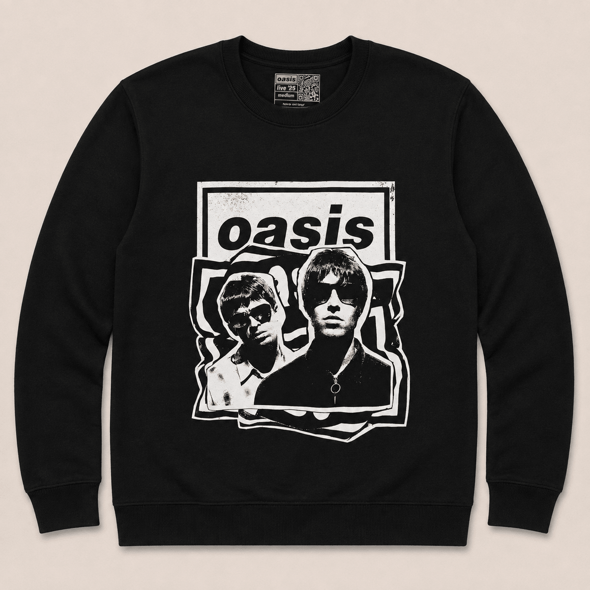 Oasis - Sudadera sin capucha "Paper Cut Out Photo" Unisex - D2fy - Direct To Fans - Oasis