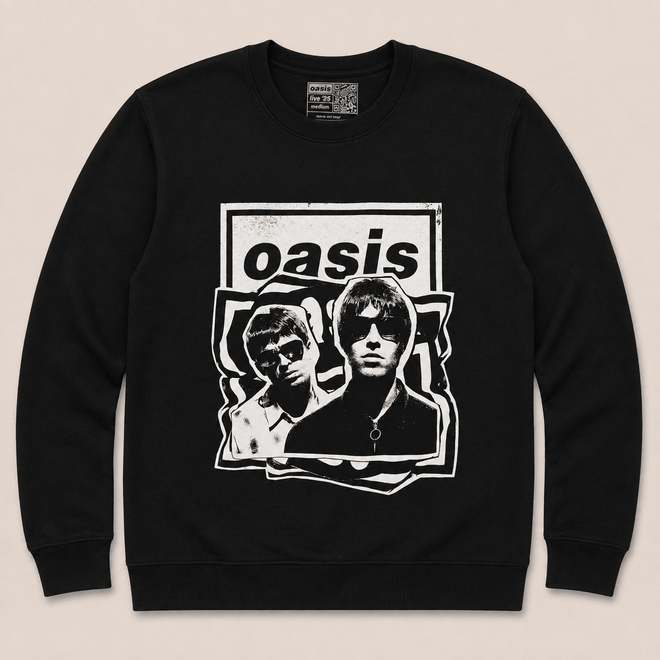 Oasis - Sudadera sin capucha "Paper Cut Out Photo" Unisex - D2fy - Direct To Fans - Oasis