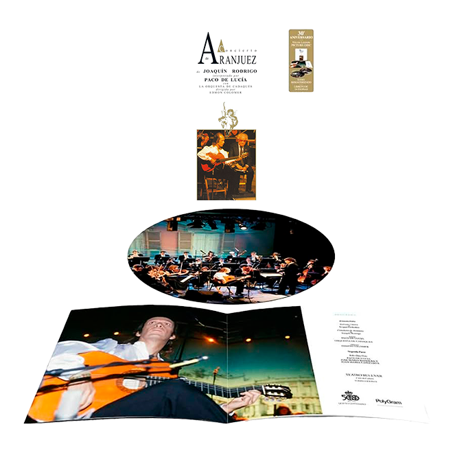 Paco de Lucía - LP Vinilo Picture Disc "Concierto de Aranjuez" (Edición 30 Aniversario) - D2fy - Direct To Fans - Paco de Lucia