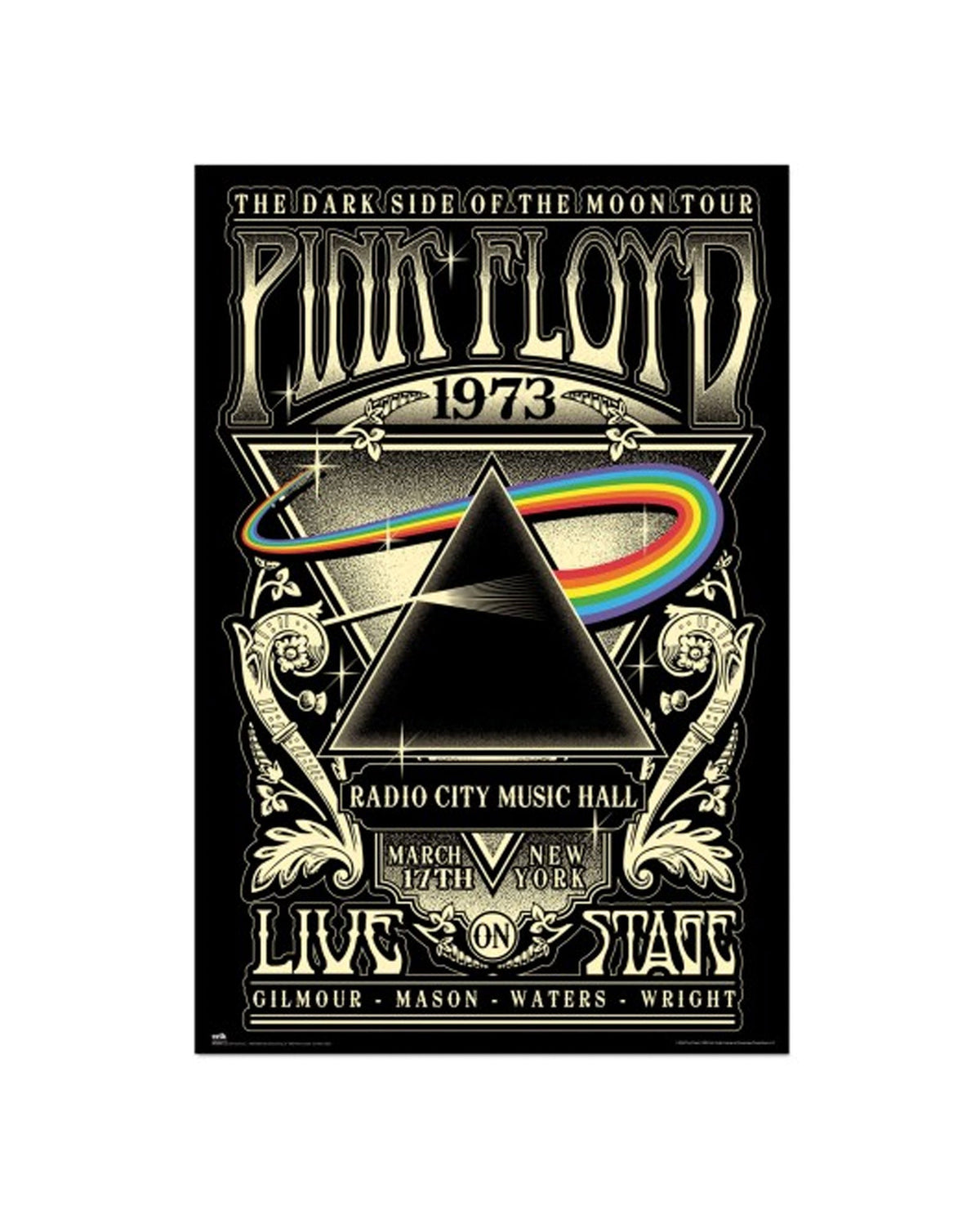 Pink Floyd - Póster "The Dark Side of the Moon Tour 1973" - D2fy · Rocktud - Rocktud