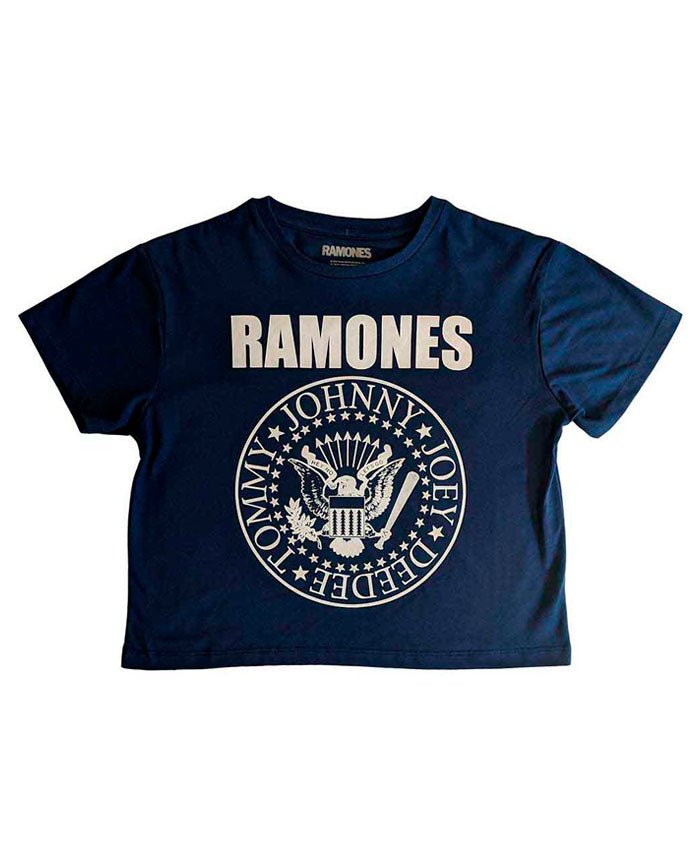 Ramones - Camiseta Crop Top "Presidential Seal" - D2fy · Rocktud - Rocktud