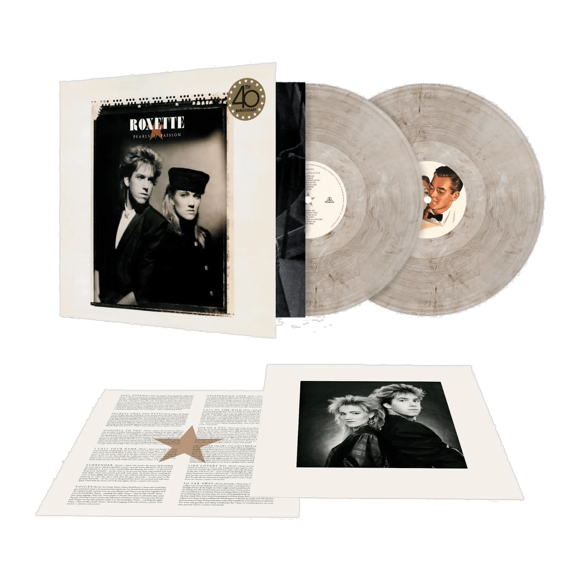 Roxette - 2LP Vinilo Jaspeado "Pearls of Passion" (40th Anniversary Edition) - D2fy - Direct To Fans - Roxette