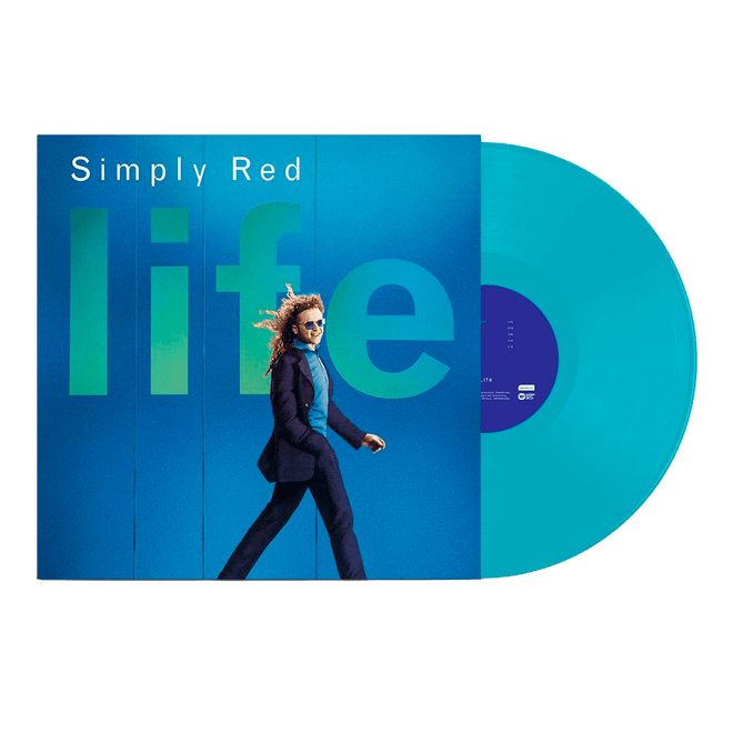 Simply Red - LP Vinilo Color Azul Ecorecord "Life" - D2fy - Direct To Fans - Simply Red