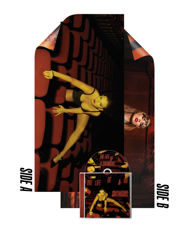 Taylor Swift - CD + POSTER It's Frightening Album Edition "The Life Of A Showgirl" - D2fy · Rocktud - D2fy