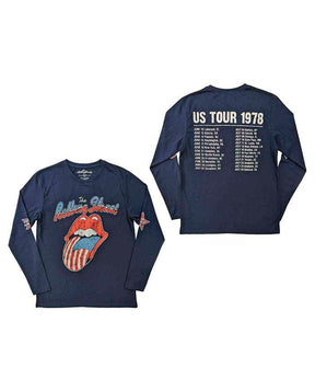 The Rolling Stones - Camiseta Manga Larga "US Tour '78" Unisex - D2fy · Rocktud - Rocktud