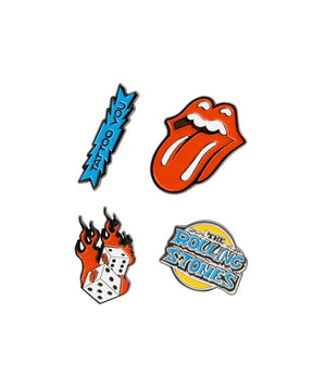 The Rolling Stones - Set 4 pins "The Rolling Stones" - D2fy · Rocktud - Rocktud