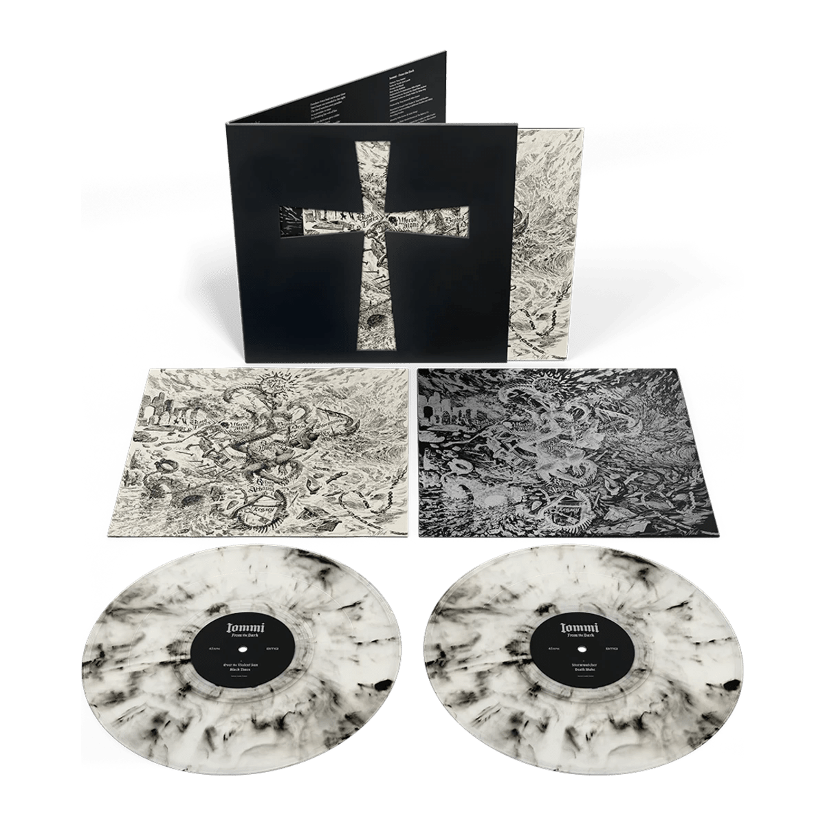 Tony Iommi - 2LP Vinilo Mármol Blanco y Negro "From The Dark" - D2fy - Direct To Fans - Tony Iommi