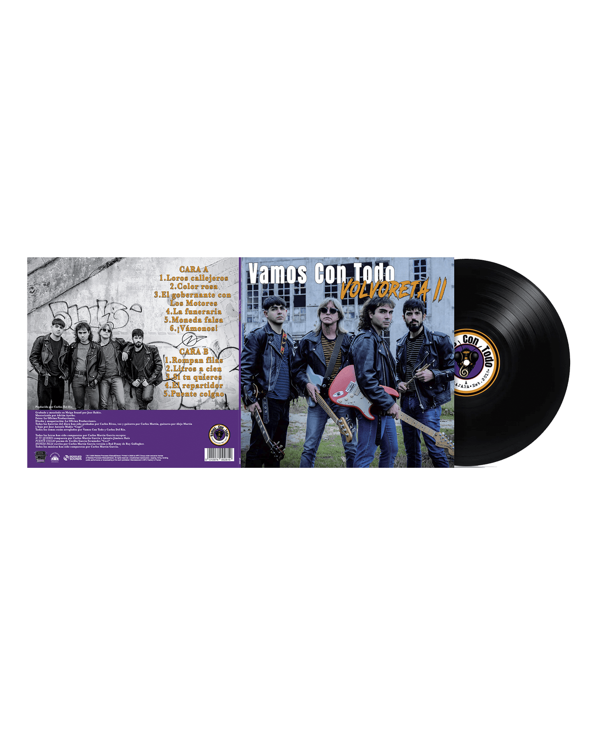 Vamos Con Todo - LP Vinilo "Volvoreta II" - D2fy - Direct To Fans - Vamos Con Todo