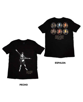 AC/DC - Camiseta "Emblems (Especial 50 Aniversario)" Unisex - D2fy · Rocktud - Rocktud