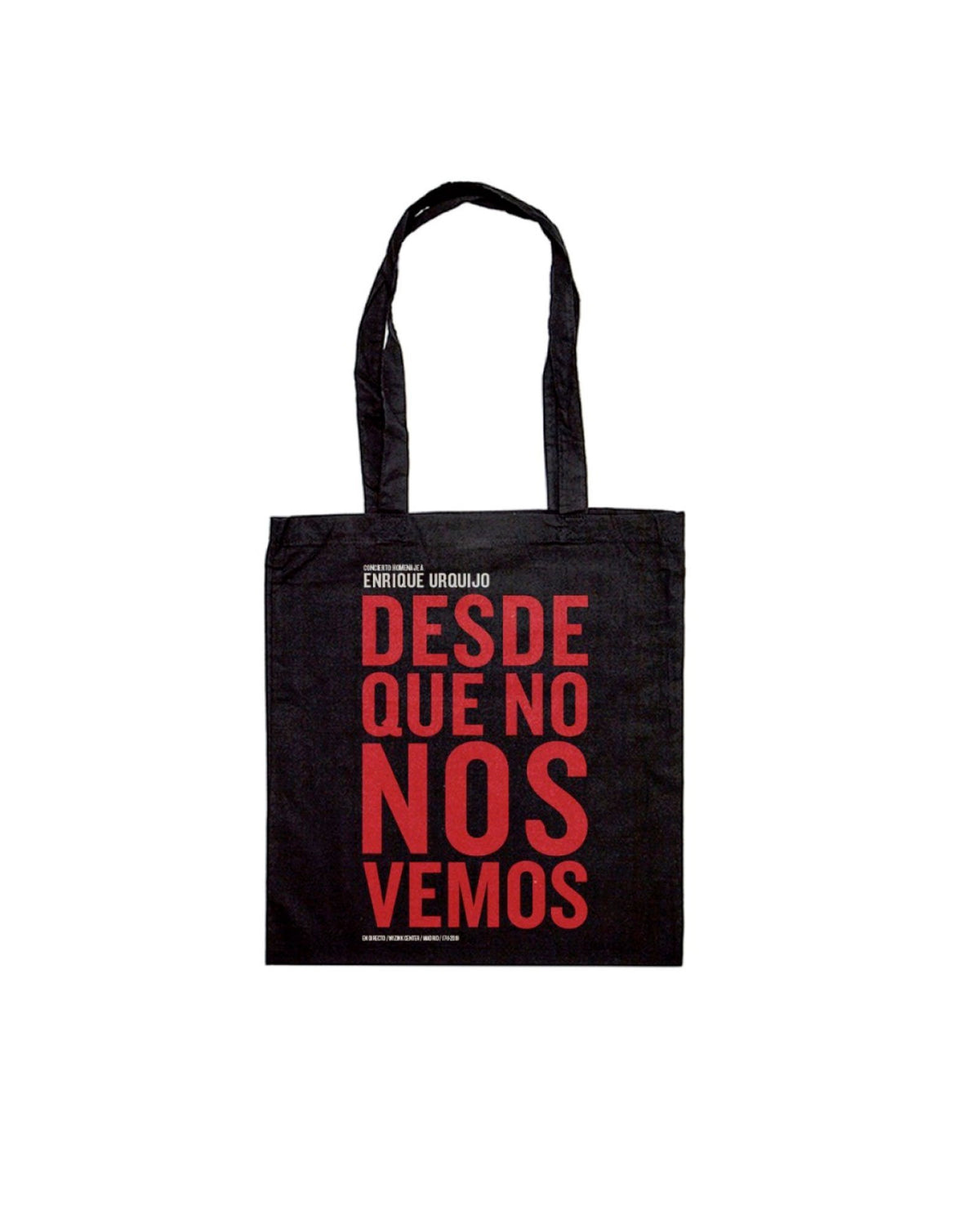 Bolsa Tela "Desde Que No Nos Vemos" Negra - Los Secretos - Rocktud - Los Secretos