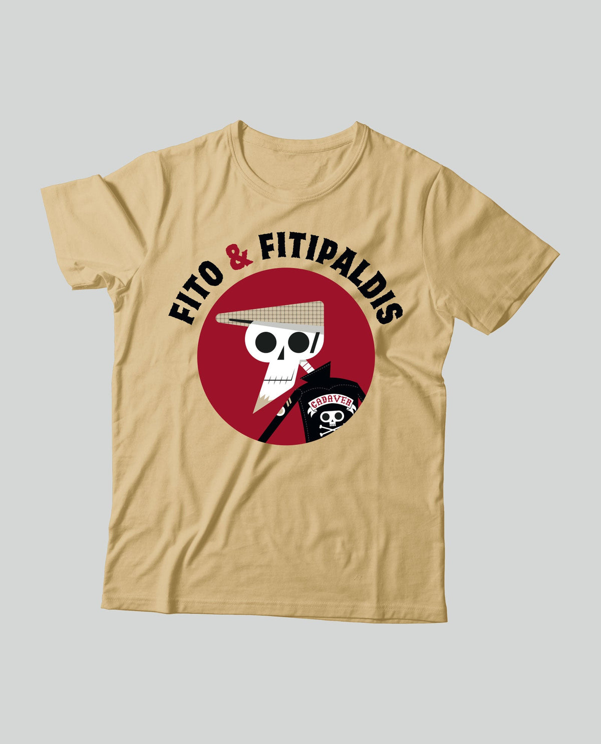 Camiseta "Calavera Edición Teatros" Unisex - Arena - Rocktud - Fito y Fitipaldis