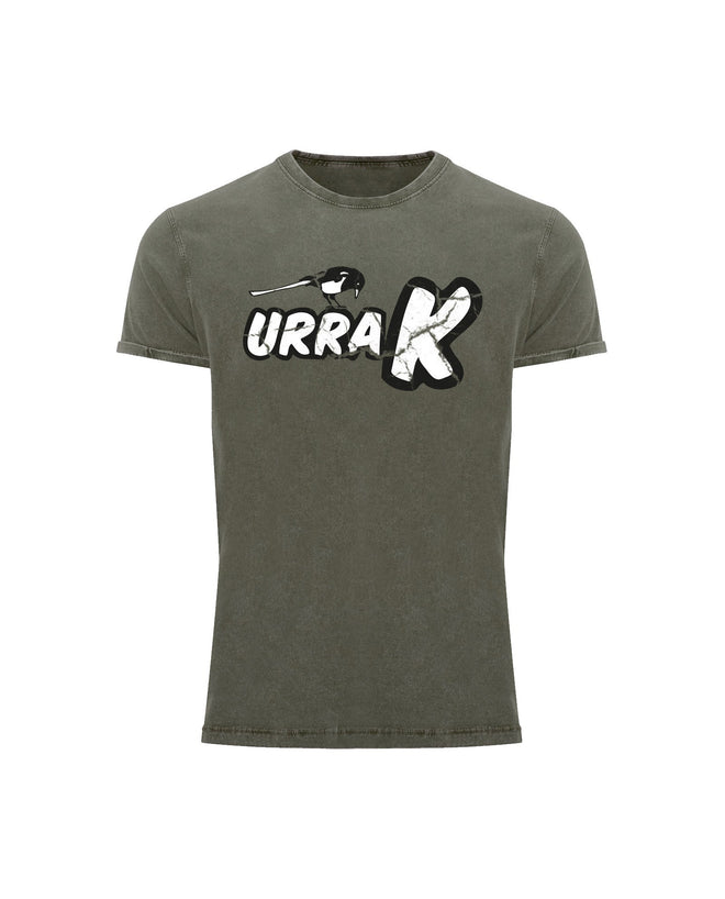 Camiseta Desgastada URRAK Logo - Verde - D2fy · Rocktud - Urrak