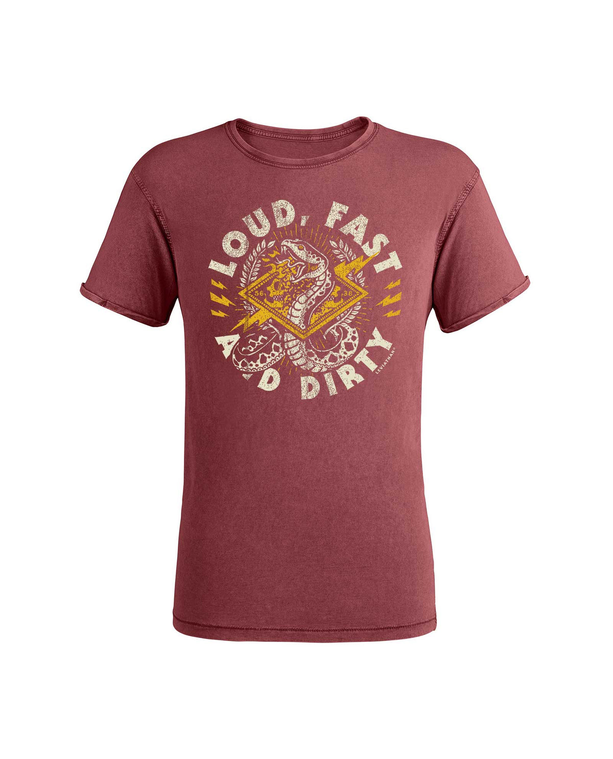 Camiseta Serpiente "Loud, Fast and Dirty" - Leviathan Co. x Rocktud - Rocktud - Rocktud