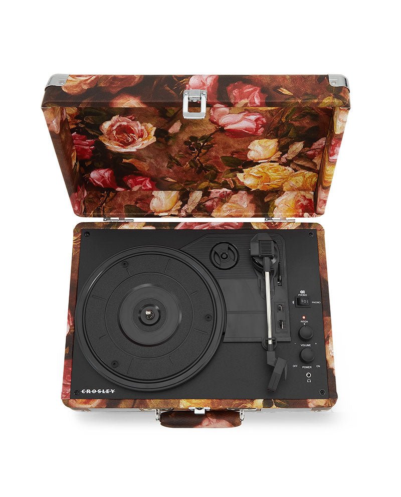 Crosley - Tocadiscos Crosley Bluetooth Doble Cruiser Deluxe - Floral - D2fy · Rocktud - D2fy