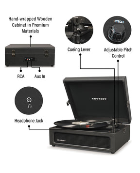 Crosley - Tocadiscos Crosley Voyager Bluetooth Doble - Azul lavado - D2fy · Rocktud - D2fy