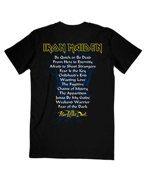 Iron Maiden - Camiseta "Fear of the Dark Album Tracklisting" Unisex - D2fy · Rocktud - Rocktud