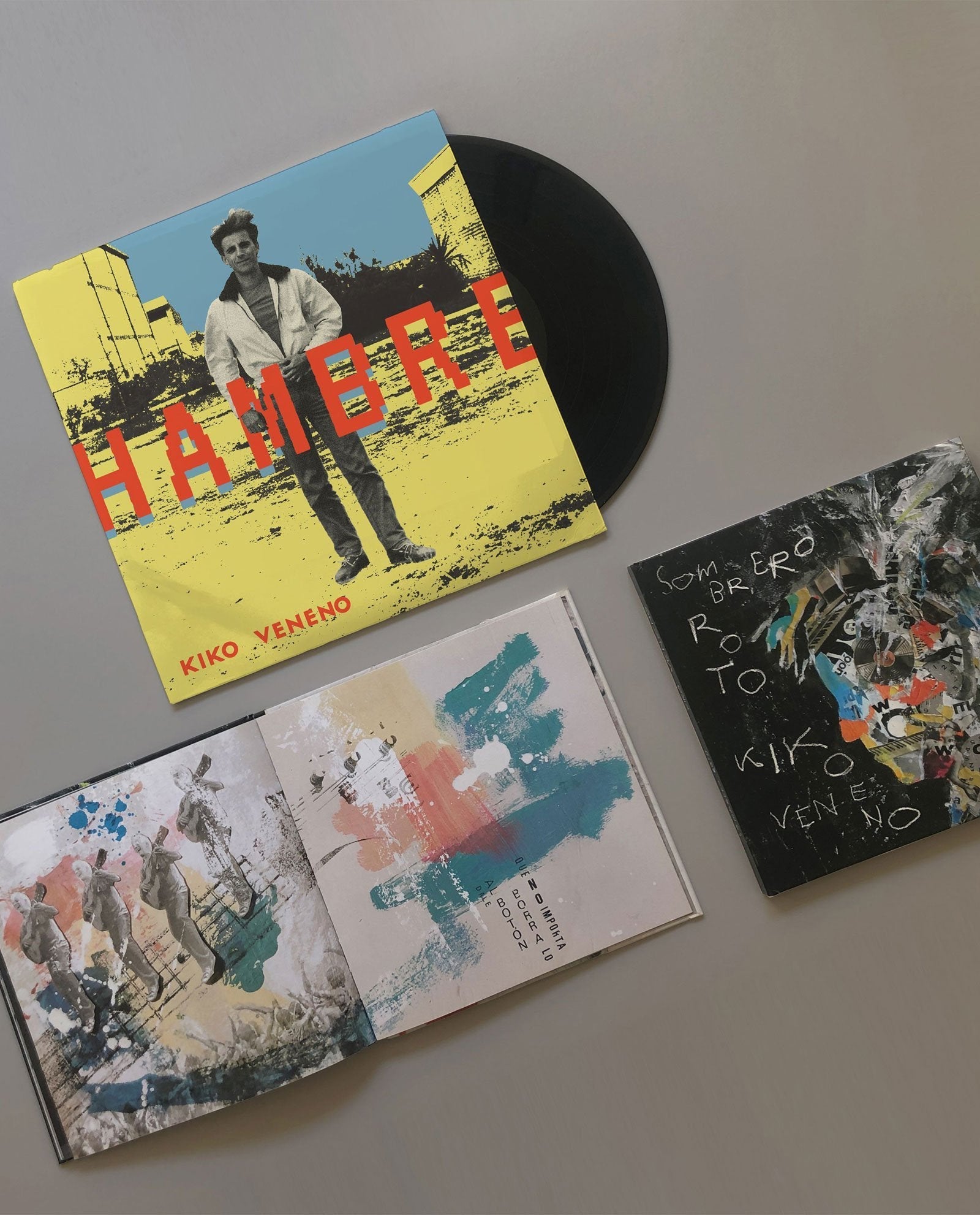 LP "HAMBRE" + LIBRO CD "SOMBRERO ROTO" - KIKO VENENO - The Fandation - Kiko Veneno