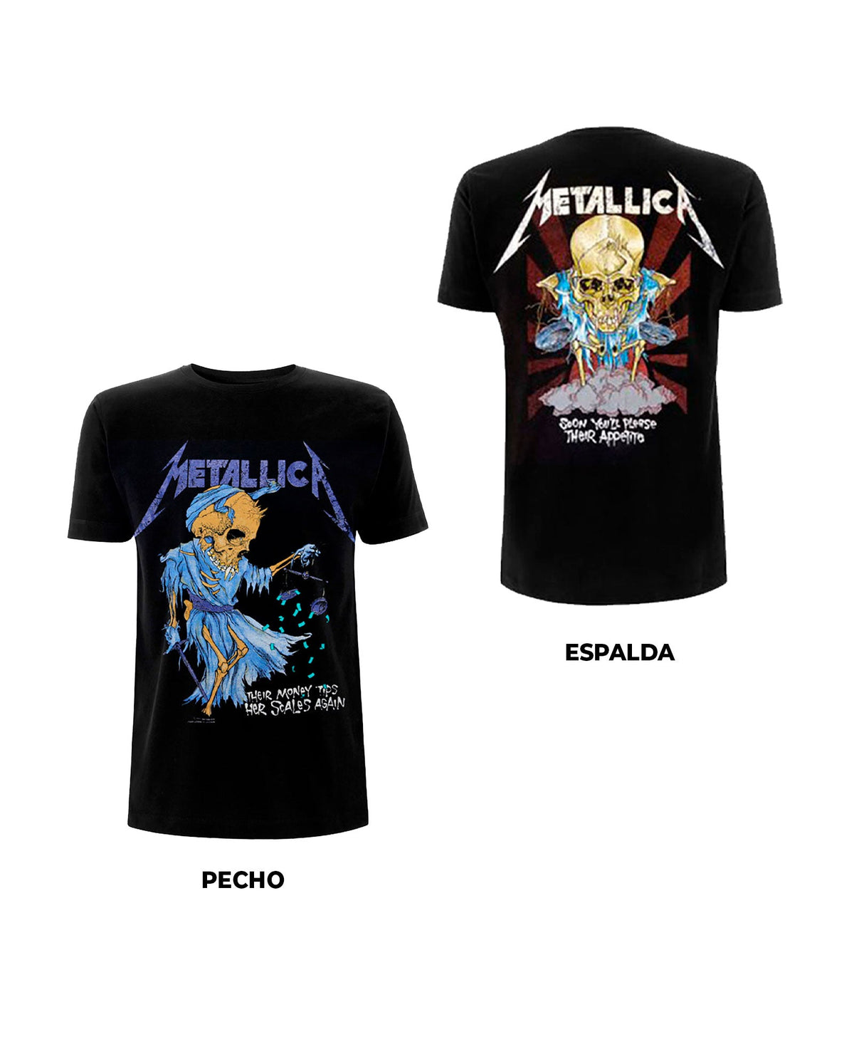 Metallica - Camiseta "Doris" Unisex - D2fy · Rocktud - Rocktud