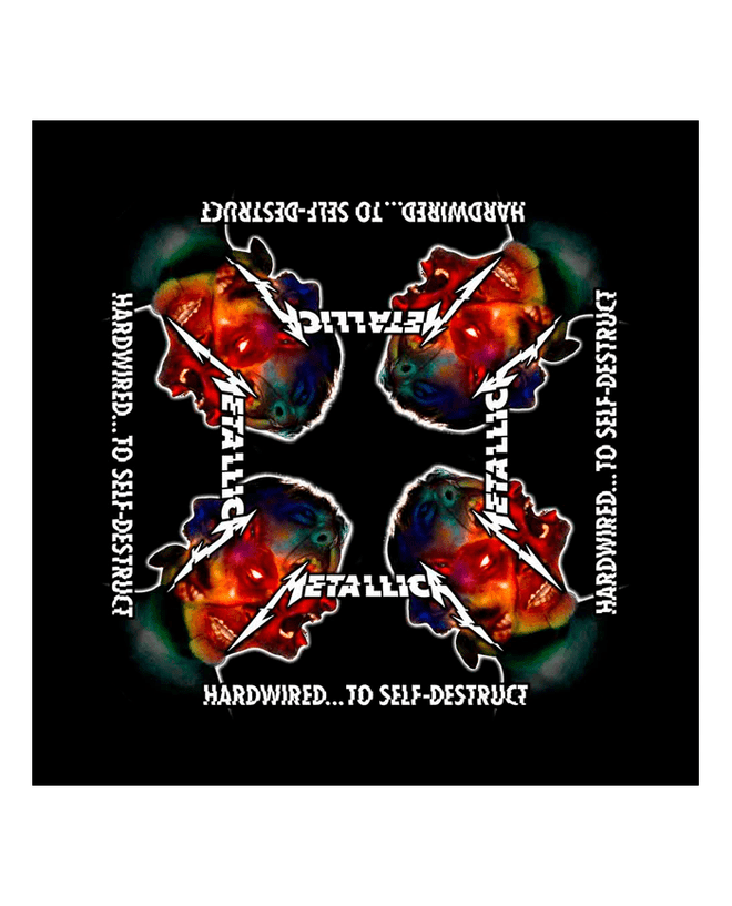 Metallica - Pañuelo "Hardwired to Self Destruct" Unisex - D2fy · Rocktud - Rocktud