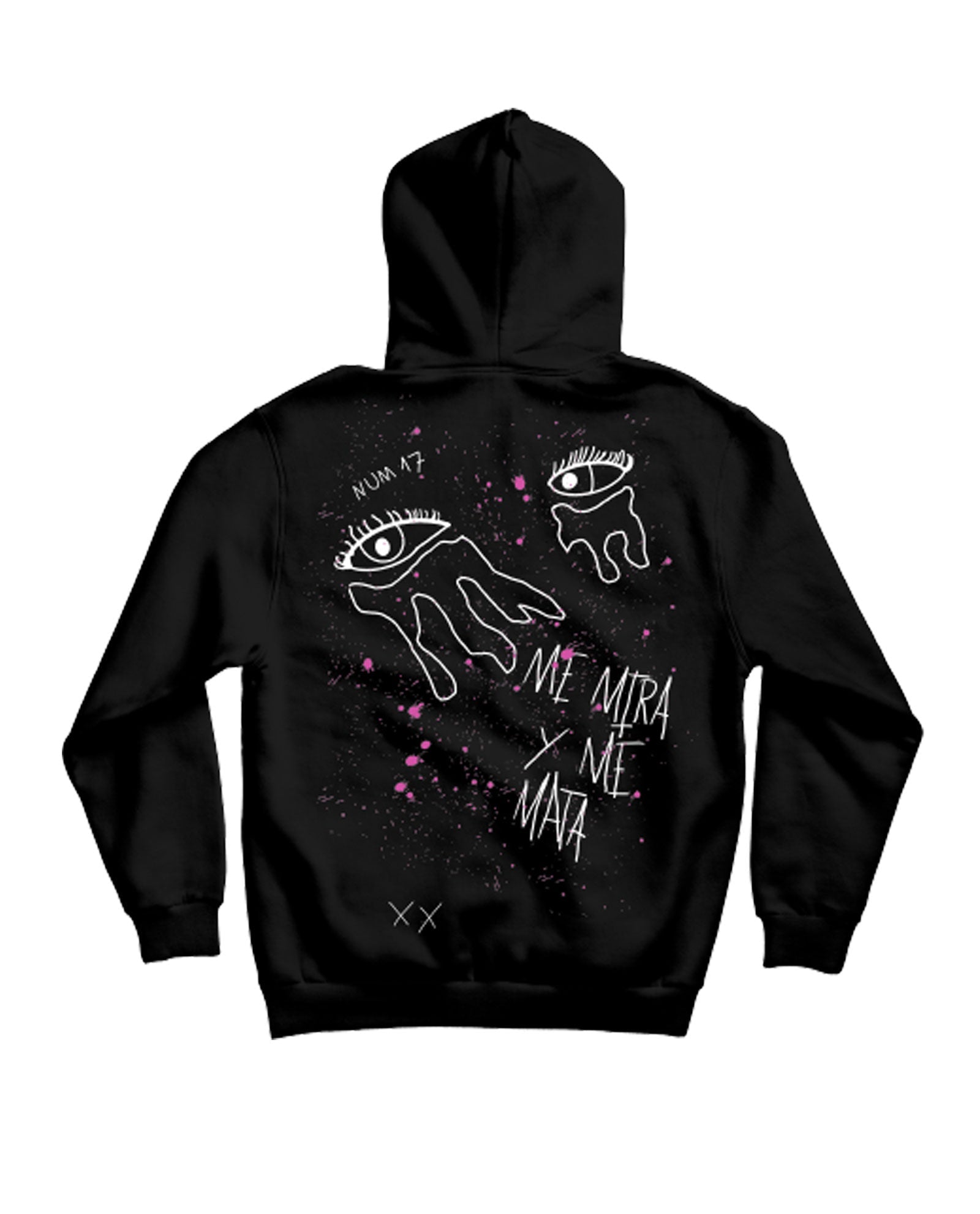 PACK CD FIRMADO + Sudadera Capucha Unisex "Ojos" Negra - Miren - Rocktud - Miren