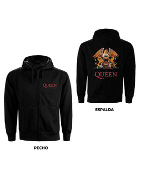 Queen - Sudadera Cremallera "Classic Crest" Unisex - D2fy · Rocktud - Rocktud