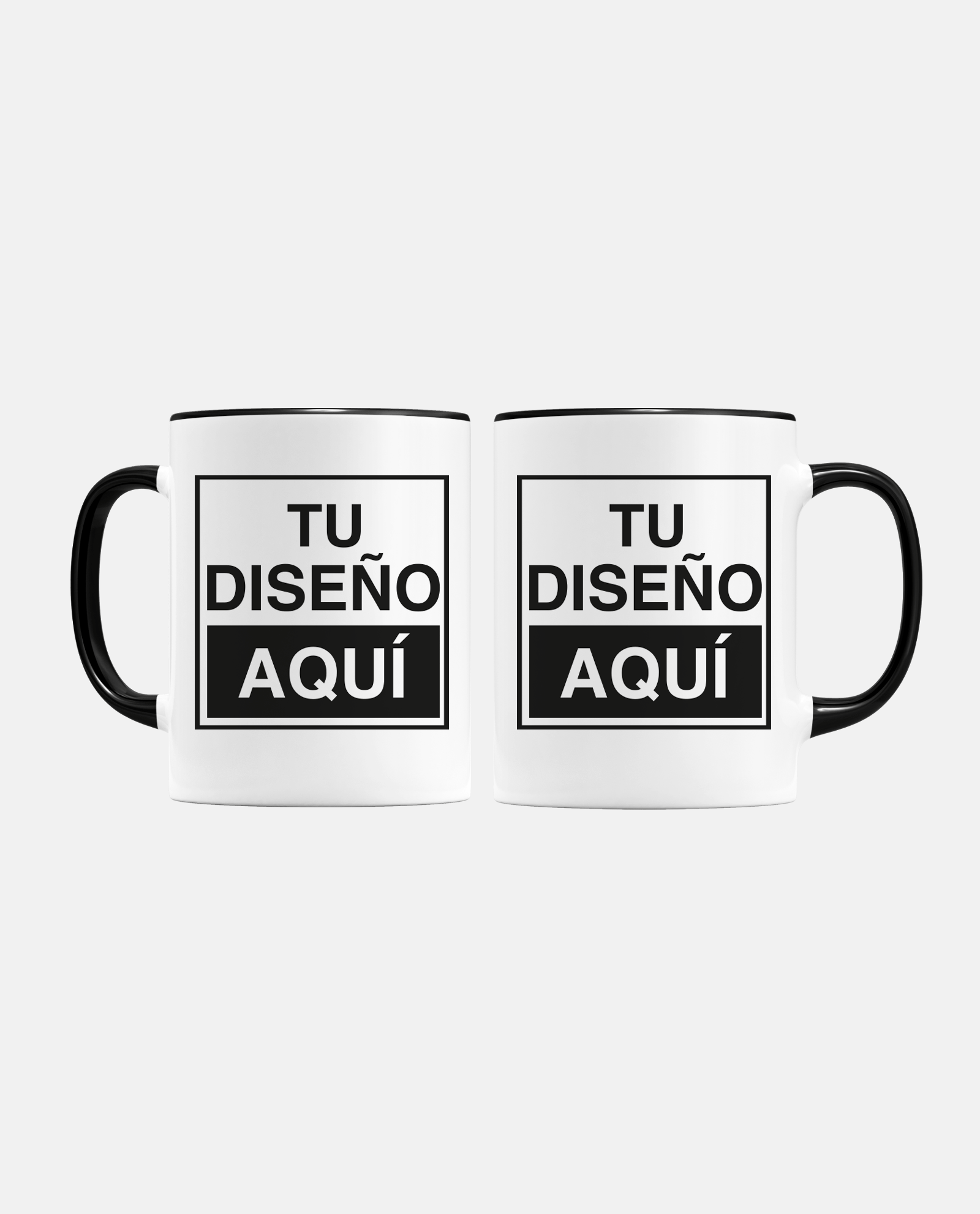 Ris-Ras Taza personalizable de asa negra - D2fy · Rocktud - Ris-Ras