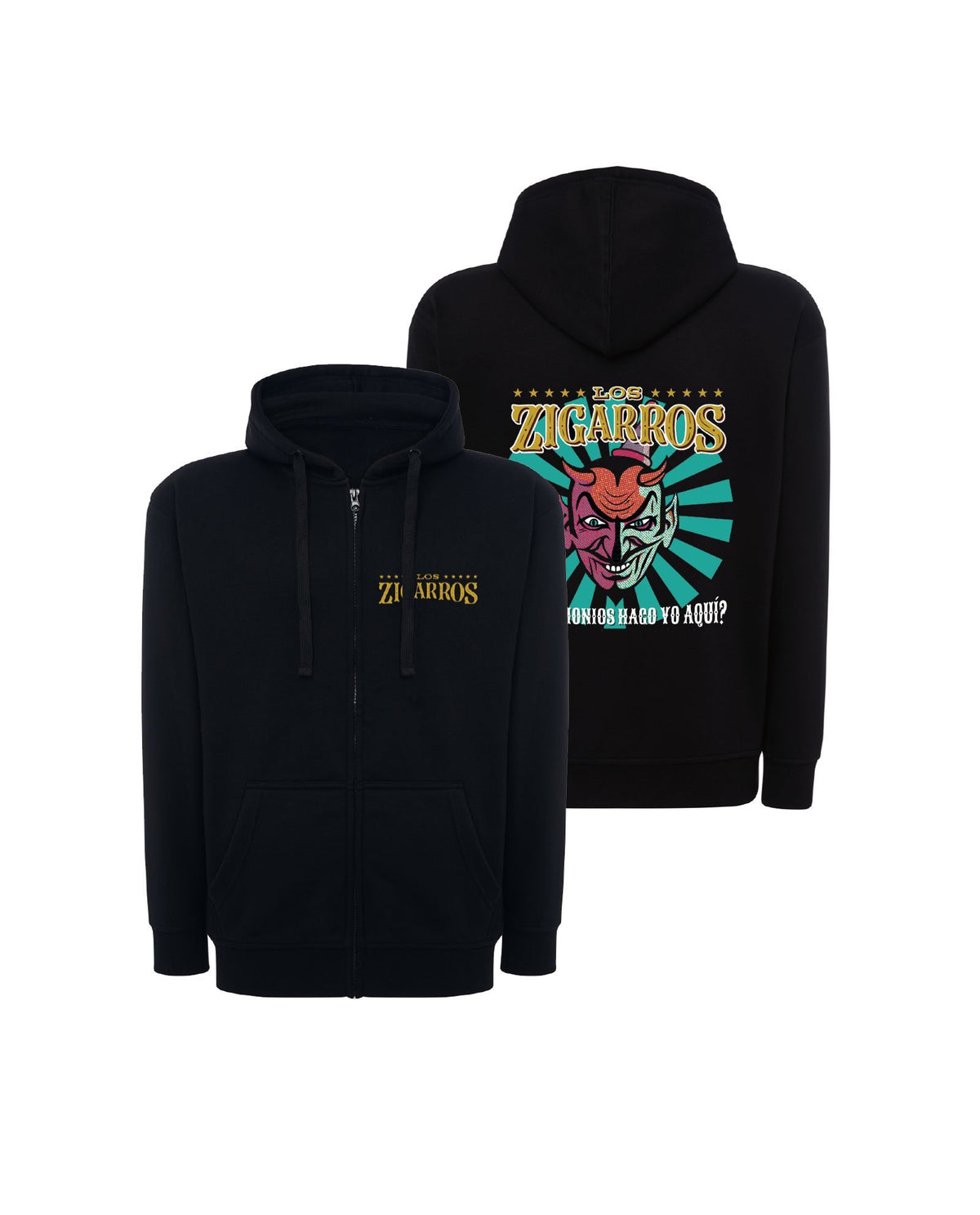 Sudadera Capucha "Demonio" - Los Zigarros - Rocktud - Los Zigarros