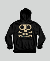 Sudadera capucha "Huesos" con Logo - Negra Unisex - Rocktud - Fito y Fitipaldis