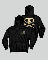 Sudadera capucha "Huesos" Negra Unisex - Rocktud - Fito y Fitipaldis