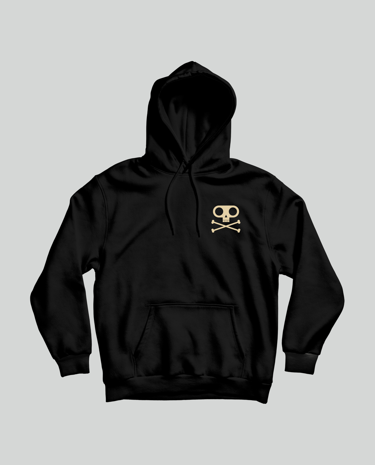 Sudadera capucha "Huesos" Negra Unisex - Rocktud - Fito y Fitipaldis