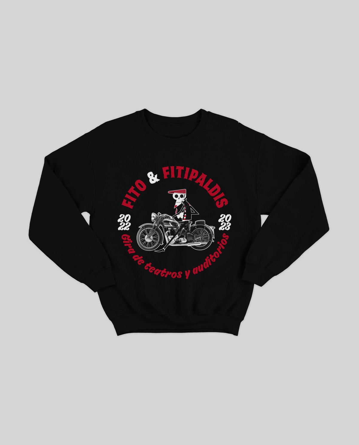 Sudadera clásica "Gira de Teatros y Auditorios" Negra - Infantil - Rocktud - Fito y Fitipaldis