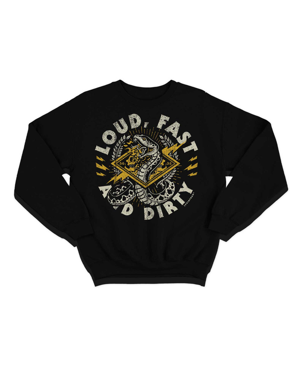 Sudadera Clásica Serpiente "Loud, Fast and Dirty" - Leviathan Co. x Rocktud - Rocktud - Rocktud