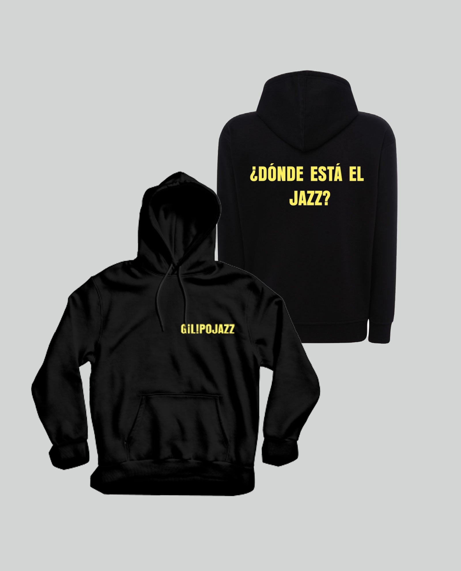 Sudadera "¿Dónde está el Jazz?" Gilipojazz - Rocktud - Metales Preciosos