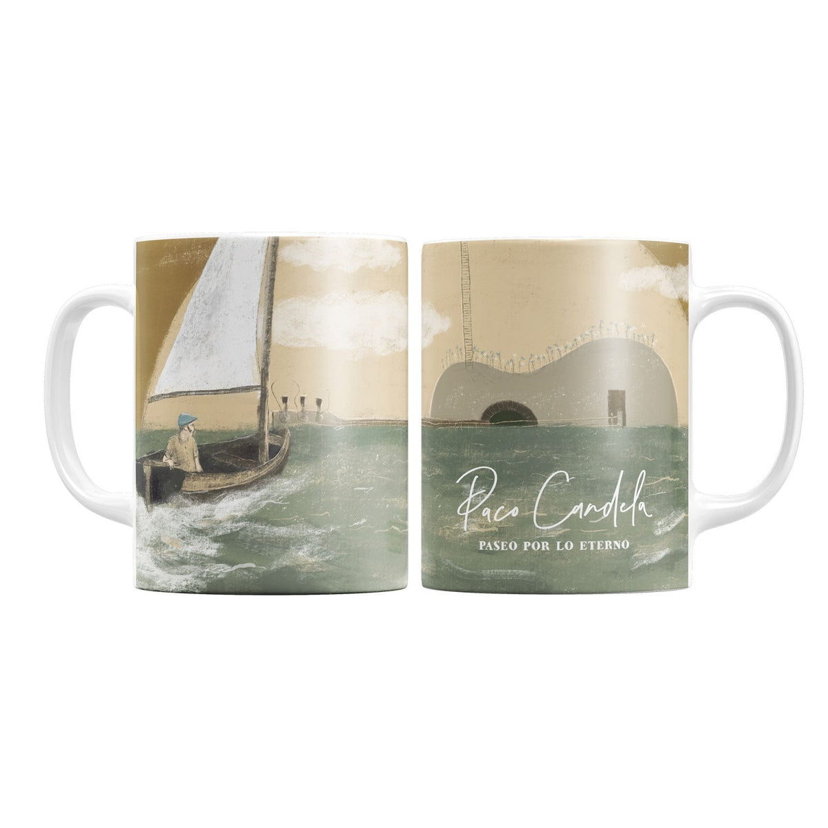 Taza Paco Candela "Paseo Por Lo Eterno" - Modelo Guitarra - Rocktud - Paco Candela