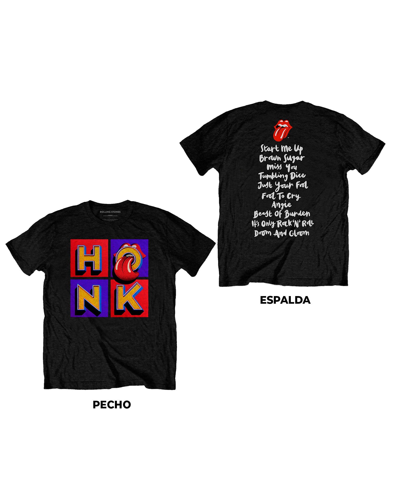 The Rolling Stones - Camiseta "Honk Album Track list" Unisex - D2fy · Rocktud - Rocktud