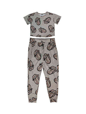 The Rolling Stones - Pijama "Heart Tongue" Mujer - D2fy · Rocktud - Rocktud