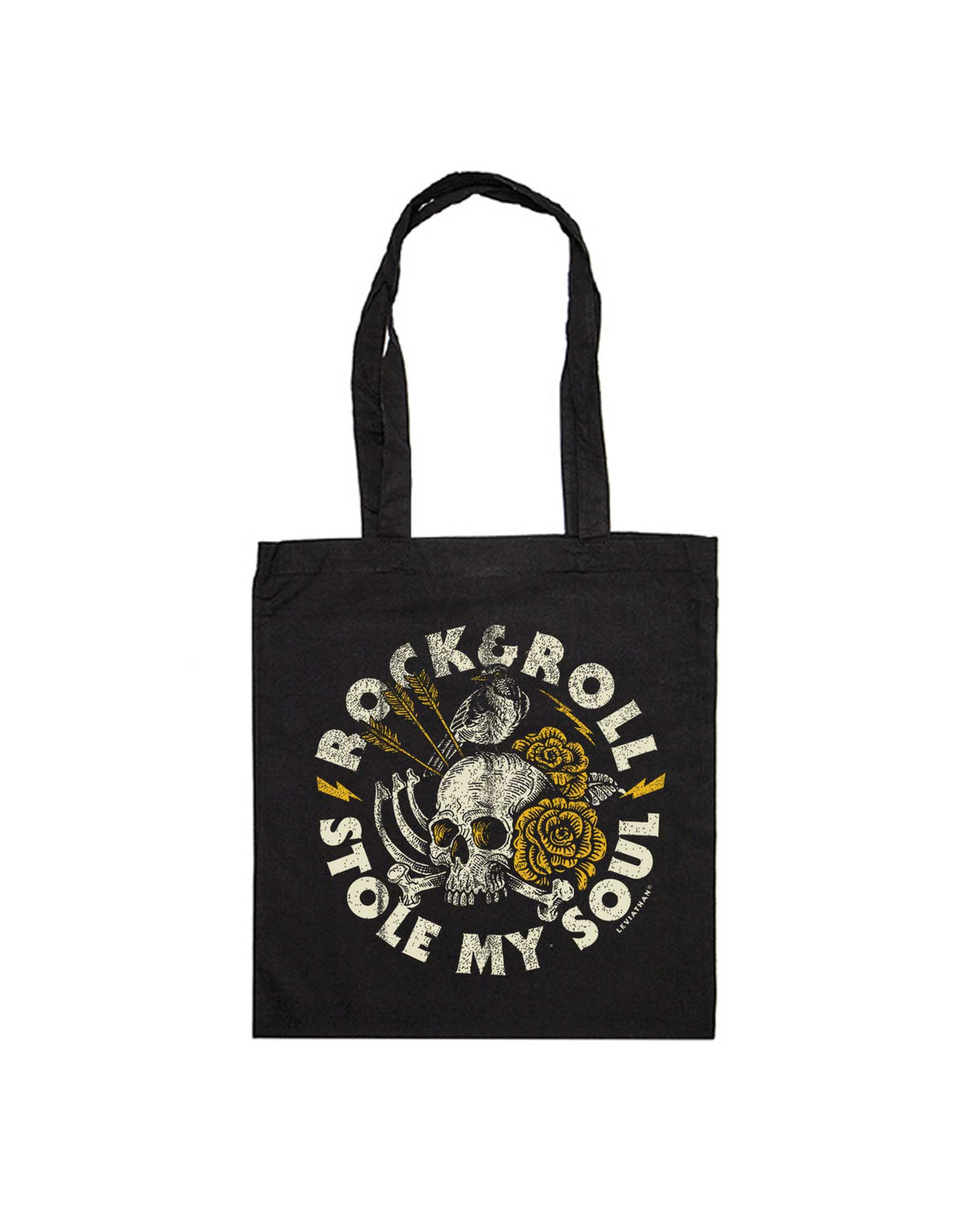 Tote Bag "Rock & Roll Stole My Soul" - Leviathan Co. x Rocktud - Rocktud - Rocktud